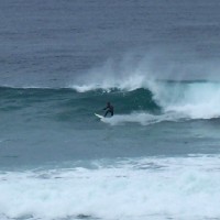 Surfing at Back Beach