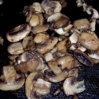 Cook the mushrooms