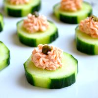 Smoked Salmon Mousse Canapés