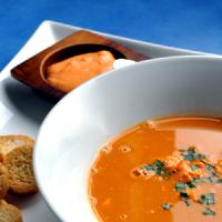 Lobster Bisque with  Rouille Sauce and Croutons